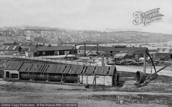 Photo of Falmouth, From Above The Railway Station c.1871