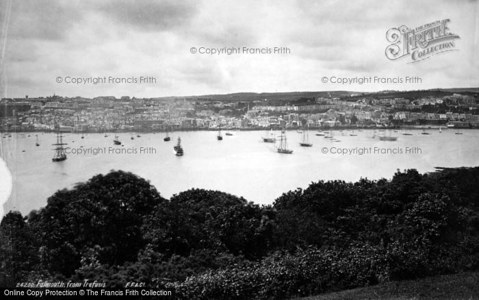 Photo of Falmouth, From Trefusis 1890