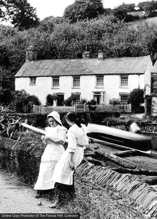 Photo of Falmouth, Girls By Cowlands Creek 1912