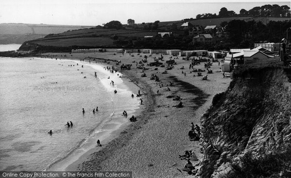 Photo of Falmouth, Gyllyngvase Beach c.1950