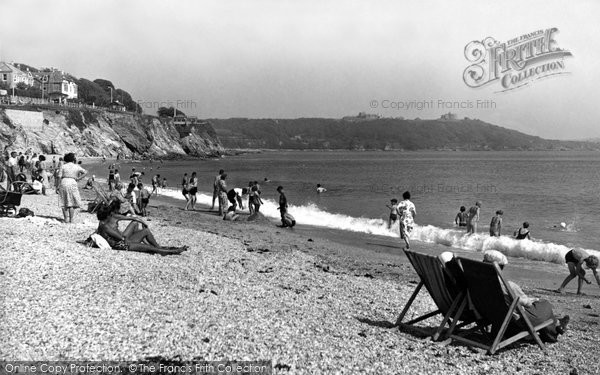 Photo of Falmouth, Gyllyngvase Beach c.1950