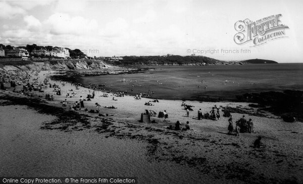 Photo of Falmouth, Gyllyngvase Beach c.1960