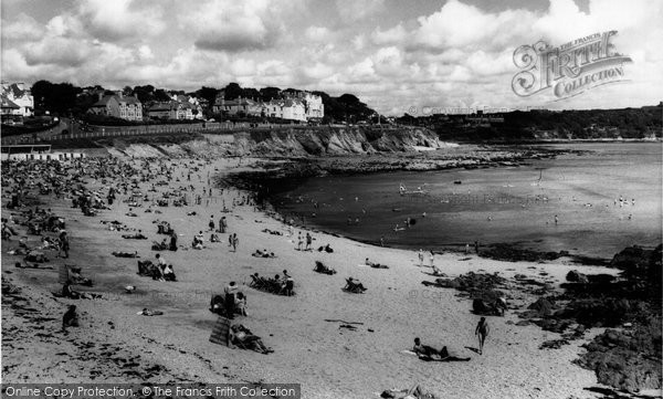 Photo of Falmouth, Gyllyngvase Beach c.1960