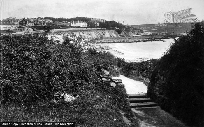 Photo of Falmouth, Gyllyngvase, Pathway To Swanpool 1908