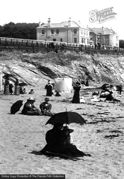 Photo of Falmouth, Ladies On The Beach 1895