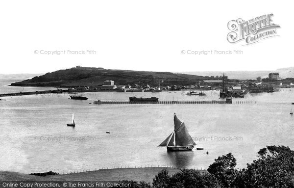 Photo of Falmouth, Pendennis Head From Trefusis 1895