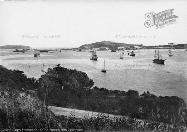 Photo of Falmouth, Pendennis Headland From Trefusis 1918
