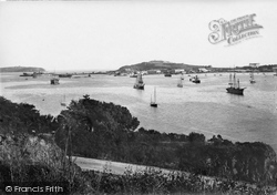 Pendennis Headland From Trefusis 1918, Falmouth