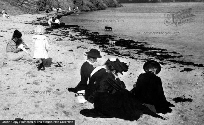 Photo of Falmouth, People On The Sands 1908
