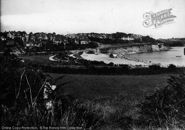 Photo of Falmouth, Queen Mary Gardens And Gyllyngvase Beach 1918