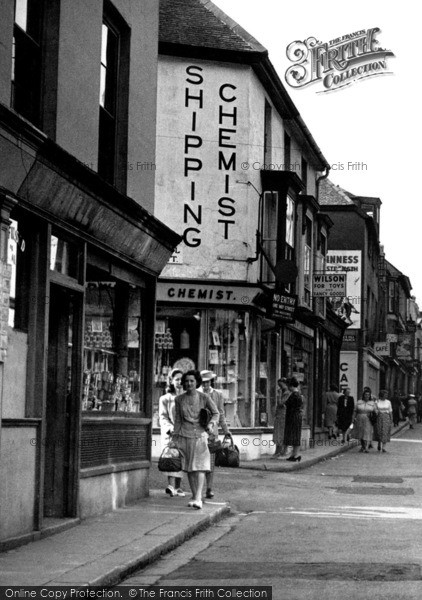 Photo of Falmouth, Shopping On Arwenack Street c.1950