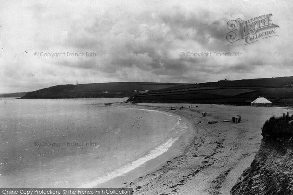 Photo of Falmouth, Stack And Bathing Beach 1890