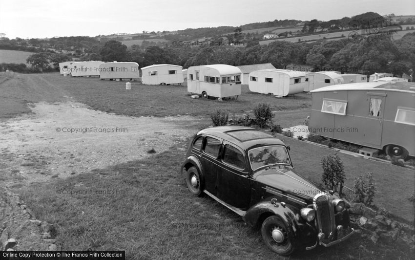 Falmouth, Swanpool, Pennance Trailer Park 1955