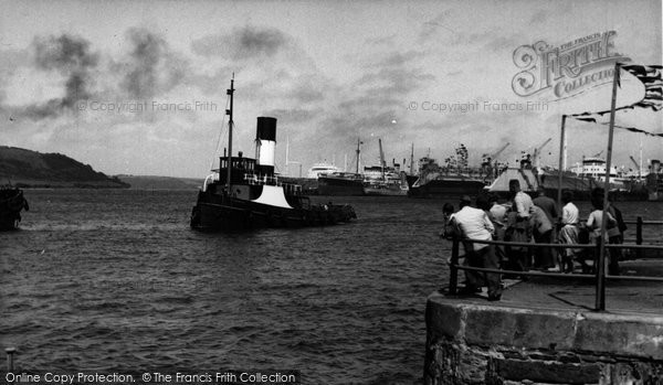 Photo of Falmouth, The Harbour c.1955