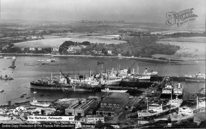 Photo of Falmouth, The Harbour c.1960