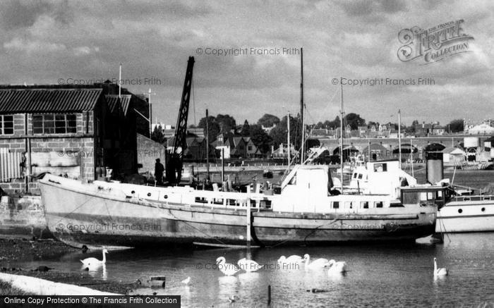 Photo of Fareham, Boat On The River c.1960