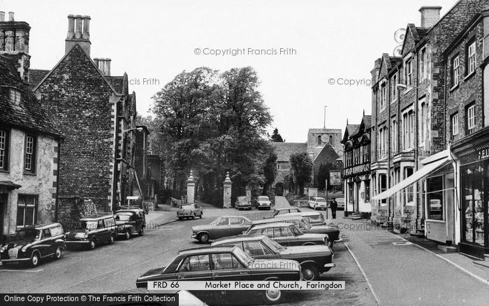 Photo of Faringdon, Market Place And Church c.1965