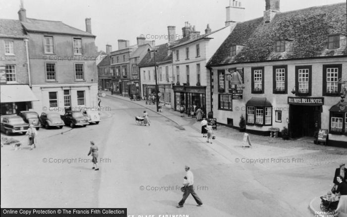 Photo of Faringdon, The Bell Hotel And Market Place c.1960