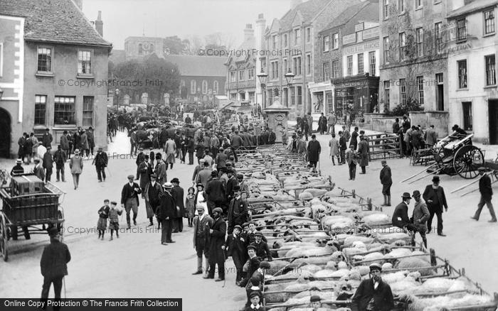 Photo of Faringdon, The Sheep Market 1904