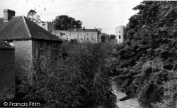 Castle From The River Frome c.1955, Farleigh Hungerford