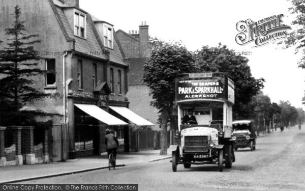 Photo of Farnborough, Bus In Alexandra Road 1919