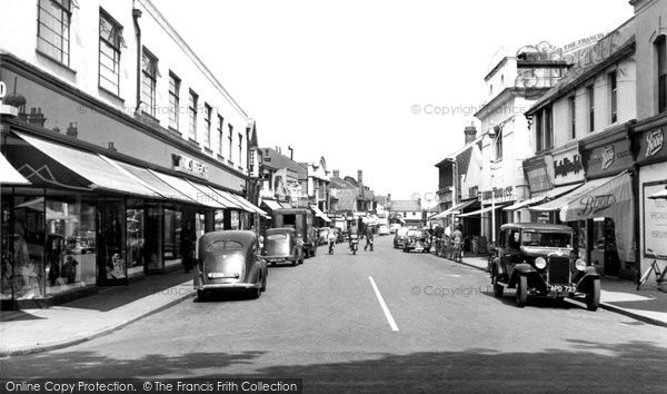 Photo of Farnborough, Camp Road c.1955