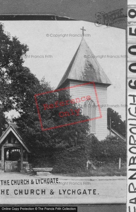 Photo of Farnborough, Church And Lychgate 1908