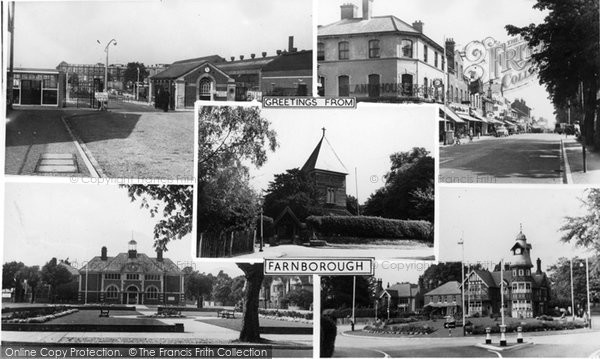 Photo of Farnborough, Composite c.1955
