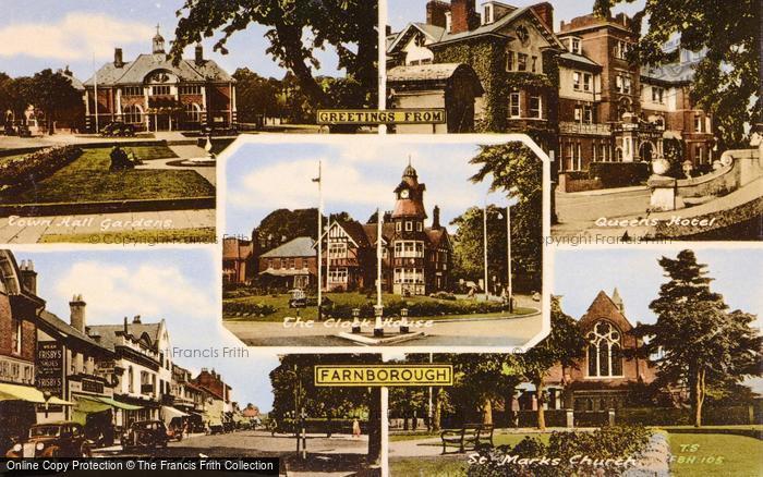 Photo of Farnborough, Composite c.1955