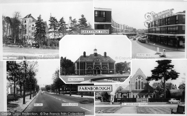 Photo of Farnborough, Composite c.1965