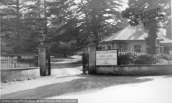 Photo of Farnborough, Entrance To Kings College Hospital Training School, High Elms c.1955
