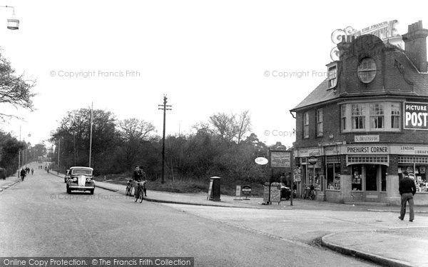 Photo of Farnborough, Farnborough Road, Pinehurst Corner c.1955