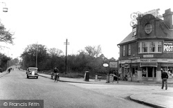 Farnborough Road, Pinehurst Corner c.1955, Farnborough