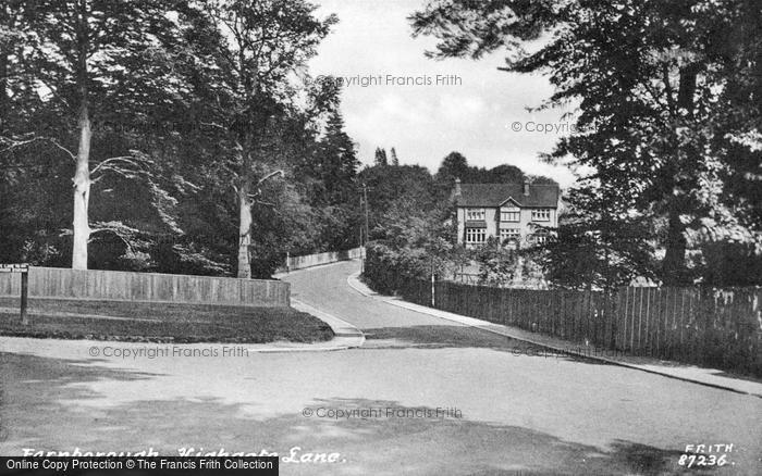 Photo of Farnborough, Highgate Lane 1936