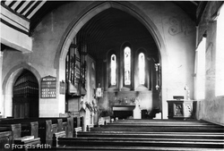 Parish Church Of St Giles The Abbot, Interior c.1955, Farnborough