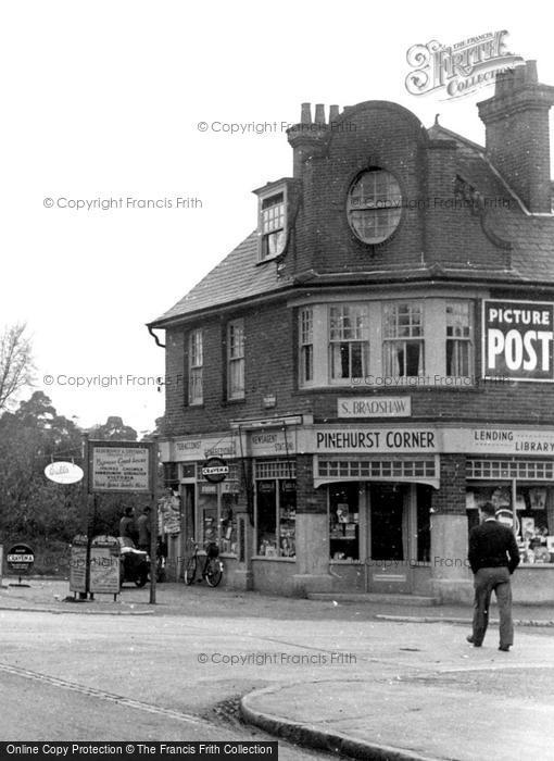 Photo of Farnborough, Pinehurst Corner c.1955