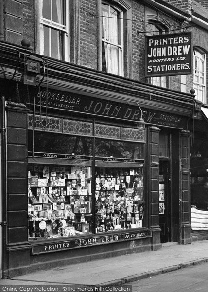 Photo of Farnborough, Printers And Stationers, Lynchford Road c.1925