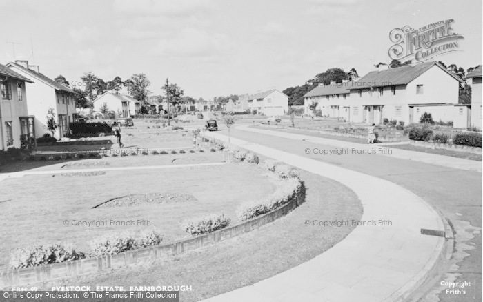 Photo of Farnborough, Pyestock Esate c.1955