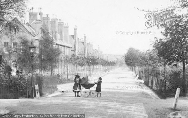 Photo of Farnborough, Redvers Buller Road, Girls And Peranbulator 1905