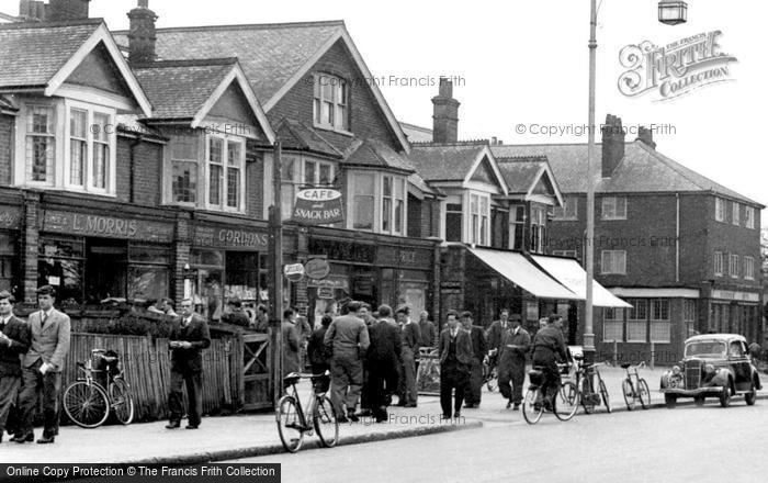 Photo of Farnborough, Shops In Farnborough Road c.1955