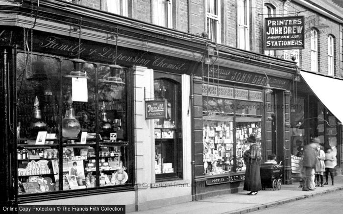 Photo of Farnborough, Shops In Lynchford Road 1924