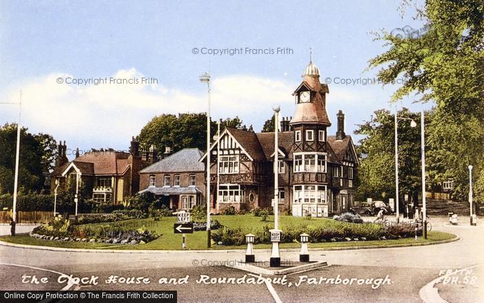 Photo of Farnborough, The Clock House And Roundabout c.1955