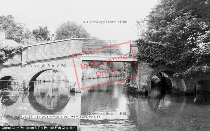 Photo of Farncombe, Bridge Over The River Wey c.1965