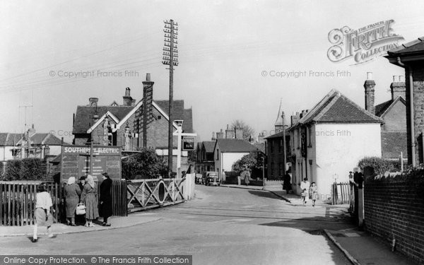 Photo of Farncombe, The Crossing c.1955
