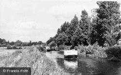 The River Wey c.1955, Farncombe