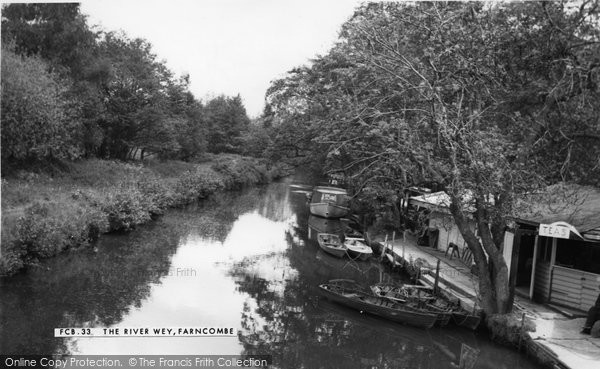 Photo of Farncombe, The River Wey c.1965