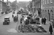 A Flower Stall, Castle Street 1932, Farnham