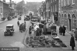 A Flower Stall, Castle Street 1932, Farnham