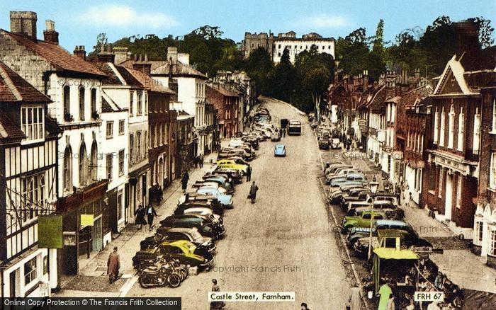 Photo of Farnham, Castle Street c.1955
