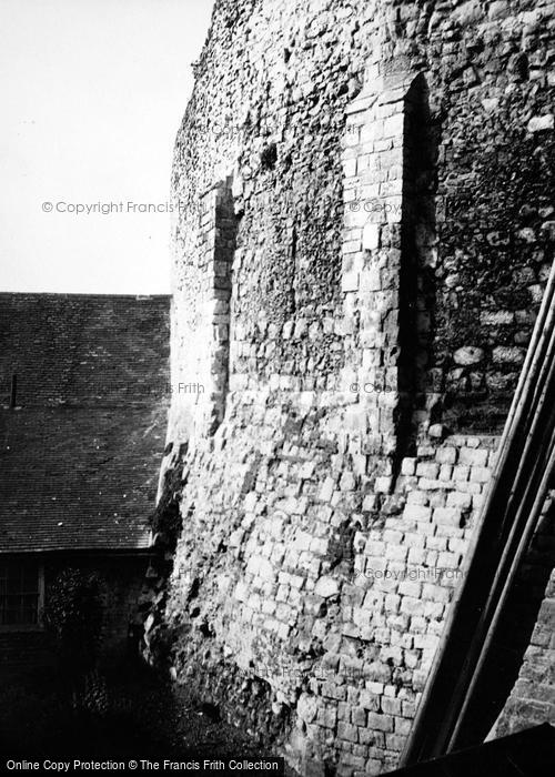 Photo of Farnham, Castle Wall 1952